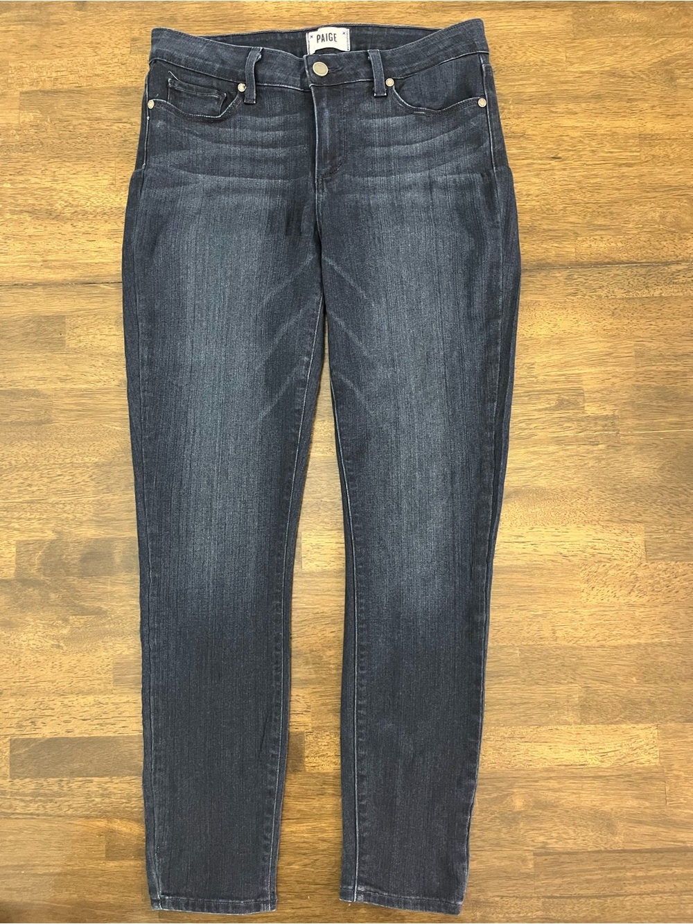 PAIGE Womens Dark Wash Skinny Jeans Verdugo Ankle Pants Classic Stretch Sz 29